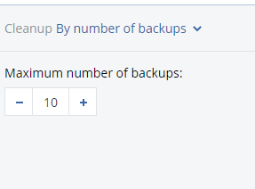 Thiết lập chế độ Backup