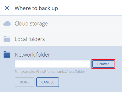 Thiết lập chế độ Backup