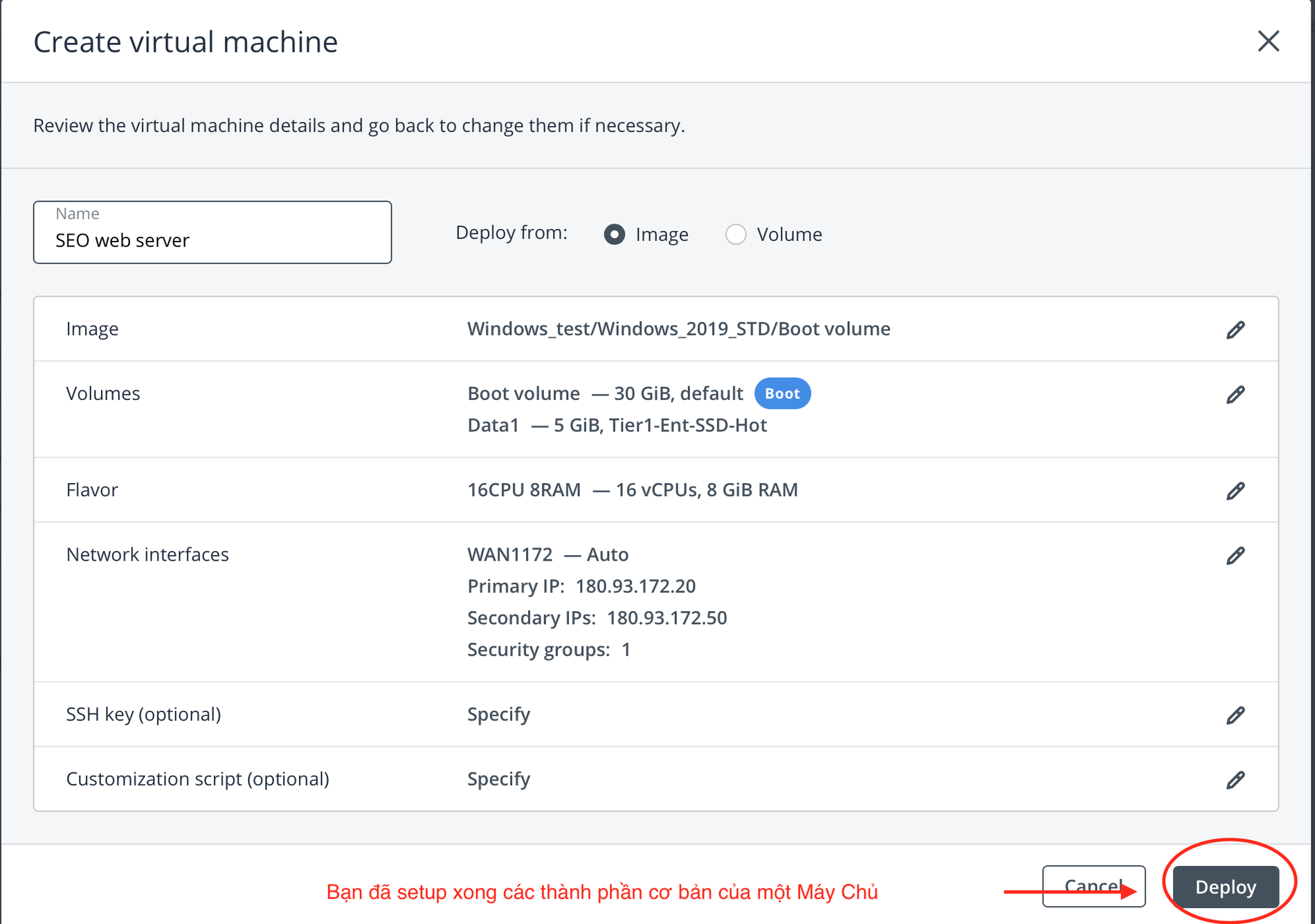 Hướng dẫn khởi tạo một Cloud Server từ A đến Z 