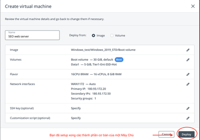 Hướng dẫn khởi tạo một Cloud Server từ A đến Z 