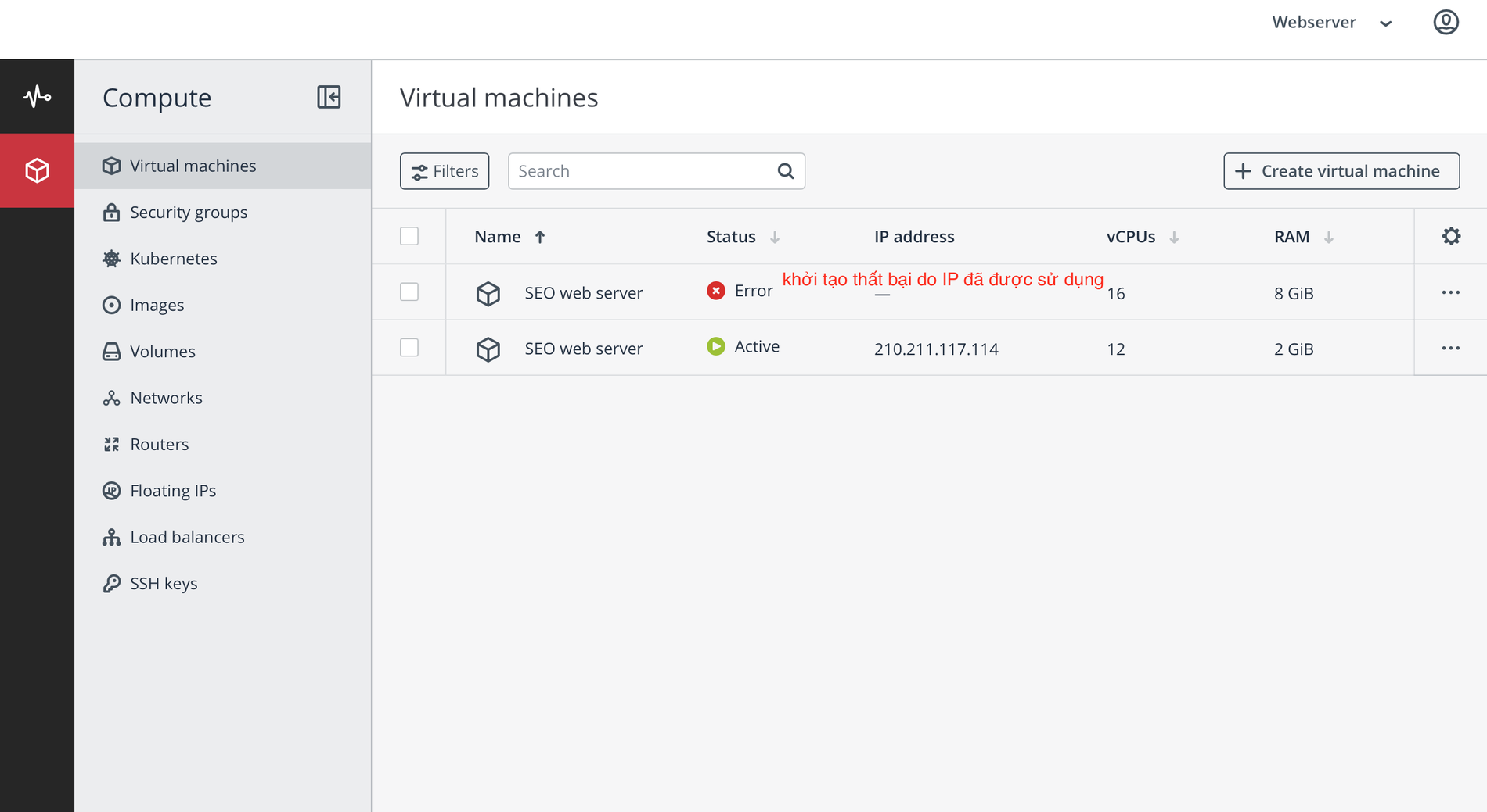 Hướng dẫn khởi tạo một Cloud Server từ A đến Z 