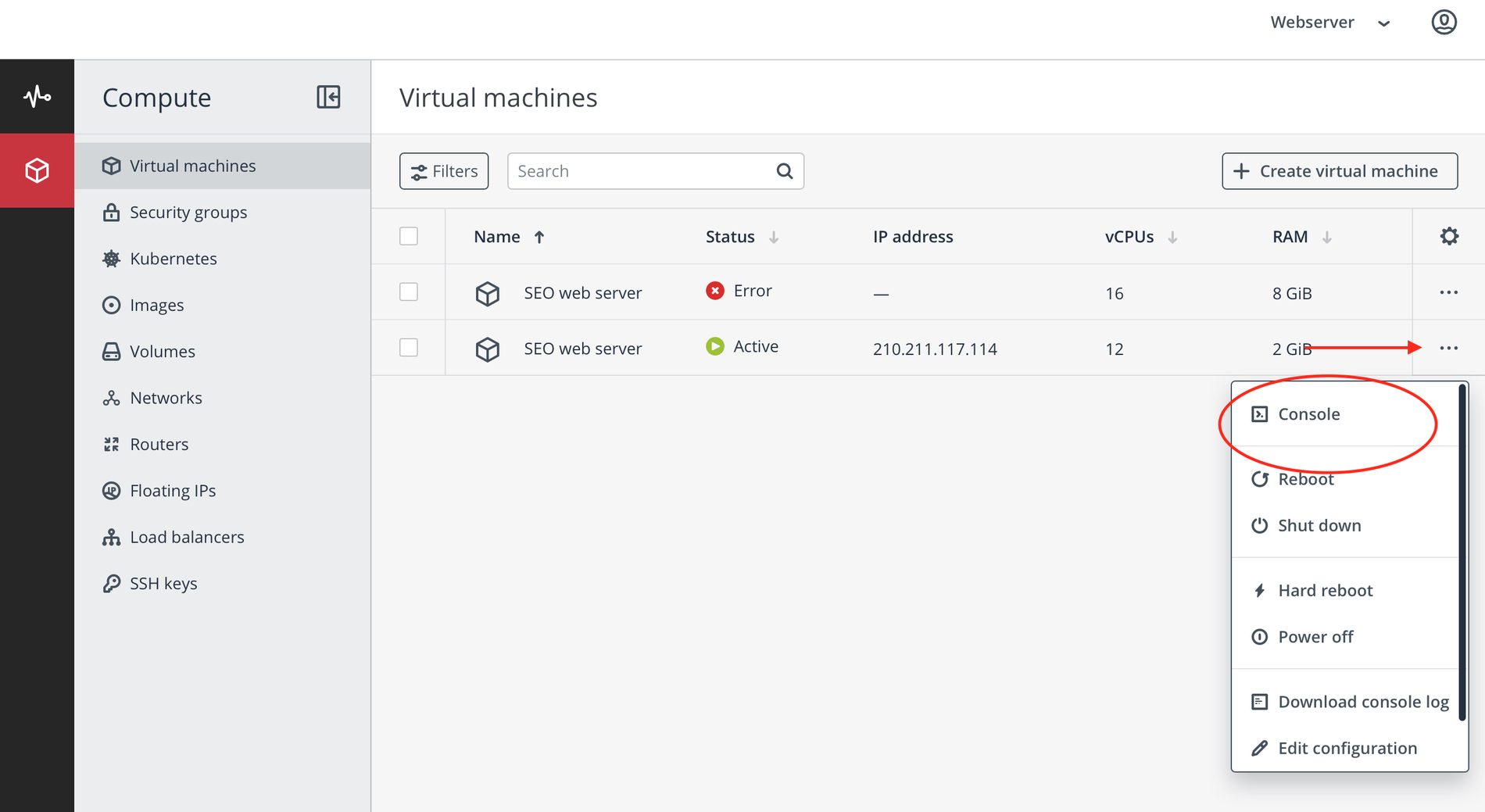 Hướng dẫn khởi tạo một Cloud Server từ A đến Z 