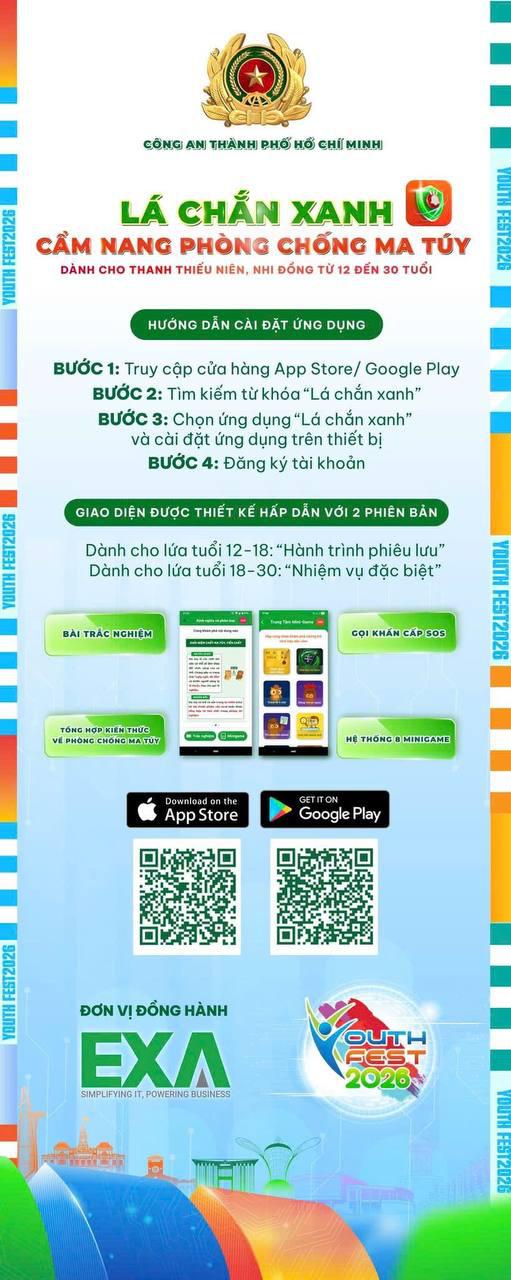 EXA Tự Hào Đồng Hành trong chuỗi sự kiện “Lá Chắn Xanh – Cẩm Nang Phòng Chống Ma Túy Thời Đại Số